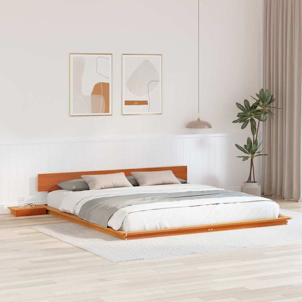 vidaXL Bettgestell Braun 200 x 200 cm Holz 872388