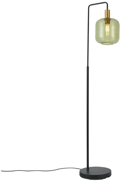 Qazqa Stehlampe Zuzanna, ohne Leuchtmittel, Warmweiß, QAZQA Stehlampe, e27, Schwarz, Metall, Hotel chic