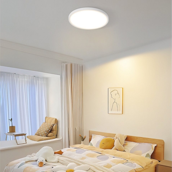 Nettlife LED Deckenleuchte LED Deckenleuchte Flach Schwarz 18CM 15W, Nicht Dimmbar, LED fest integriert, Warmweiß, 3000K lampe für Küche Flur Bild 3