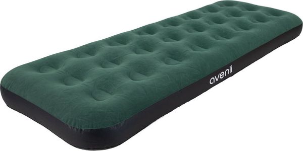 Avenli Luftmatratze Luftbett Camping für 1 Person grün 191 x 73 x 22 cm Single-Size, (aufblasbar Ideal als Reisebett oder Isomatte, 1-St, für Indoor und Outdoor mit beflockter Oberfläche), Campingmatratze ohne Pumpe