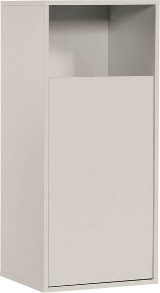 mokebo Wäscheschrank Der Wäschehüter (1-türig) Made in Germany, Wäschesammler, mit Magnetverschluss in Beige Grau