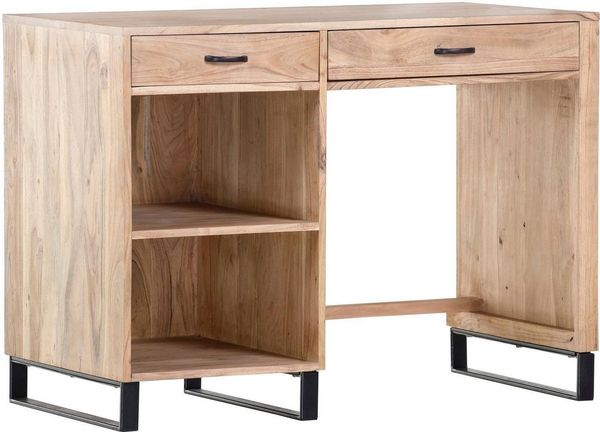 Gutmann Factory Schreibtisch Georgia, aus massivem Akazienholz, Breite 110 cm