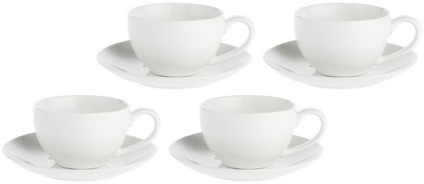 La Porcellana Bianca La Porcellana Bianca 4er Set Tassen mit Untertasse 350 ml P004200027Z
