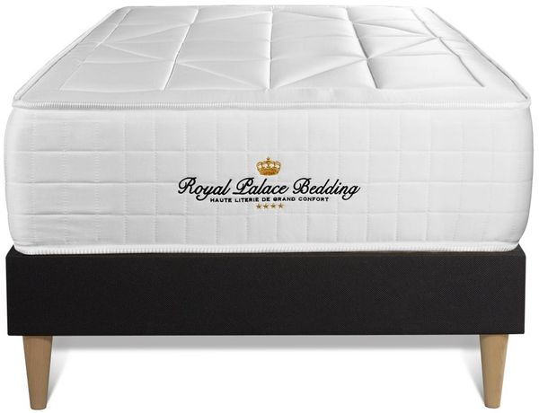 Matratze Windsor 90x190 cm + Bettgestell mit lattenrost , Härtegrad 2 , Memory-Schaum und Taschenfeder , Höhe : 26 cm