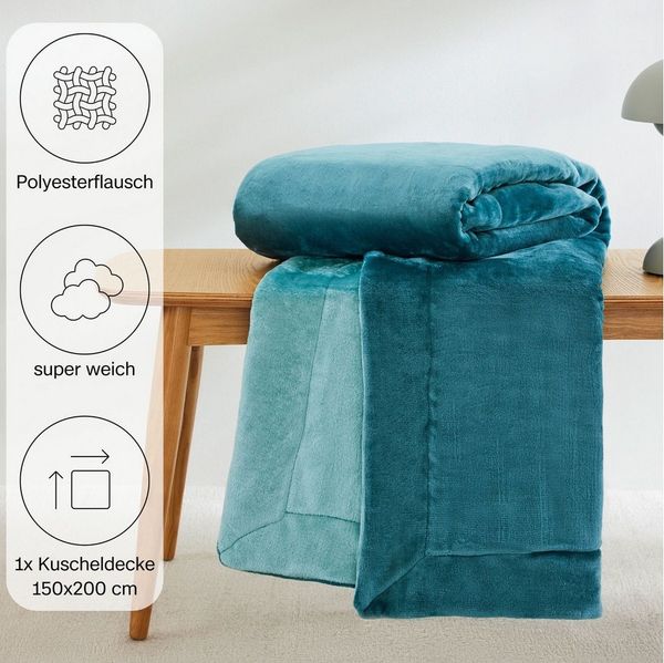 Wohndecke Doublesoft, Kuscheldecke, Deal, Kissen geschenkt!, s.Oliver, Kuscheldecke, mit GRATIS-Zugabe: 2x Kissenhülle, mit Reißverschluss