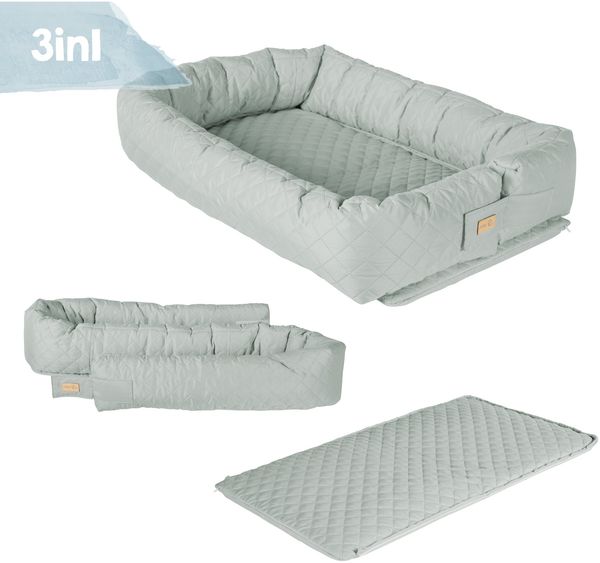 roba Babylounge 3 in 1 'roba Style' - Wickelauflage & Bettschlange - Frosty Green Bild 6
