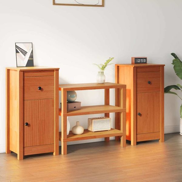 vidaXL Sideboard 2 pcs Wachsbraun 39 x 34,5 x 80 cm 864037