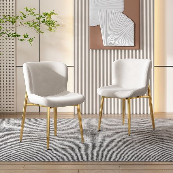MODFU Esszimmerstuhl Einzelner Deluxe Wohn- und Schlafzimmersessel (2 St)