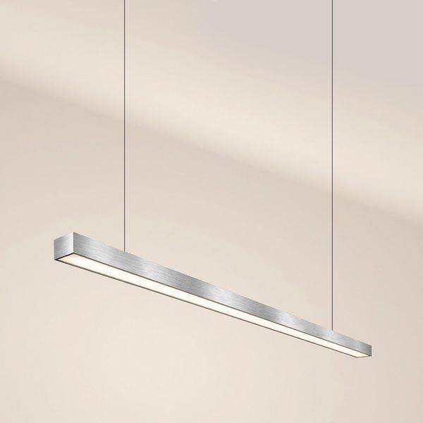 s.luce Oris LED-Linienleuchte Büro-Pendellampe XL nach Maß 4000K Aluminium 200cm