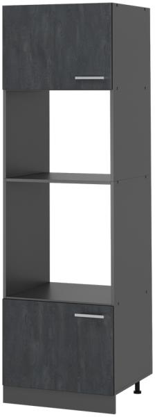 Vicco Mikrowellenschrank R-Line Schwarz Beton Anthrazit 60 cm