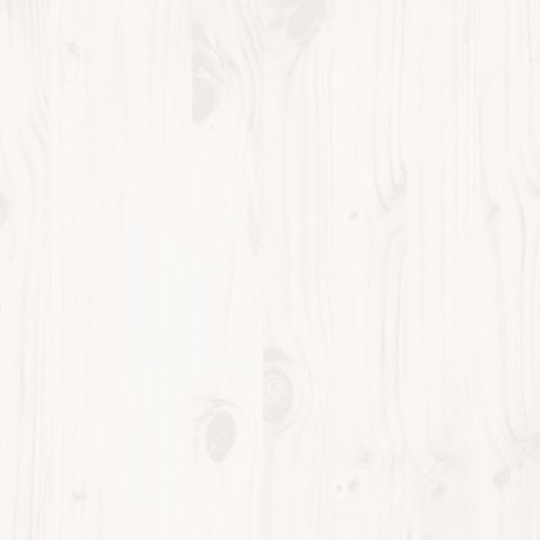 vidaXL Massivholzbett ohne Matratze Weiß 135x190 cm Kiefernholz 3309015 Bild 11