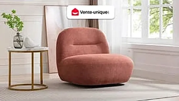 Vente-unique - POZETI Sessel Stoff Rot - B 84 cm x H 73 cm x L 82 cm