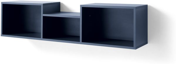 Jugendzimmer Sinus in Beige, Eiche & Marineblau in 4 Setvarianten oder als Einzelmöbel - 1 teilig , Wandregal