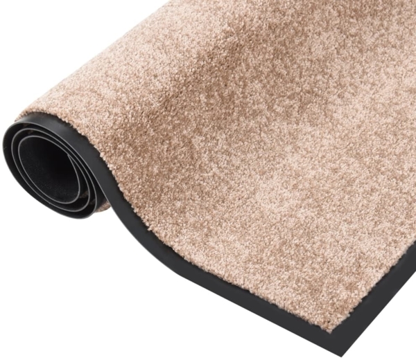 vidaXL Fußmatte Beige 80x120 cm 331585