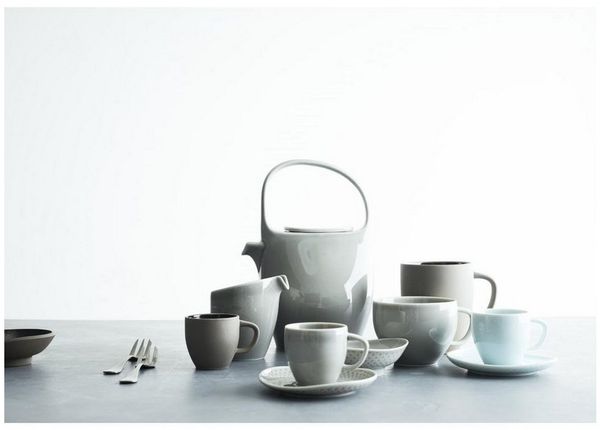 Kombi-Obertasse Junto Ocean Blue Rosenthal Kaffeetasse - Mikrowelle geeignet, Spülmaschinenfest