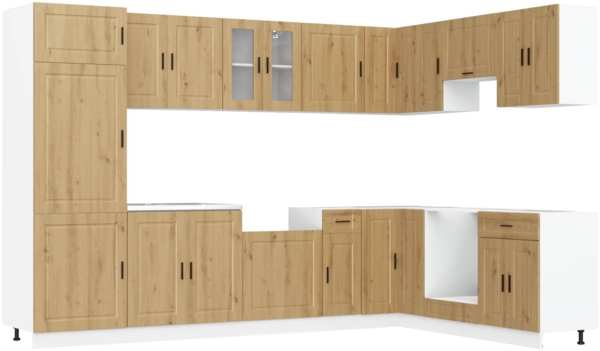 vidaXL Waschbecken-Unterschrank mit Tür Porto Braun 80 x 46 x 81.5 cm 3315026