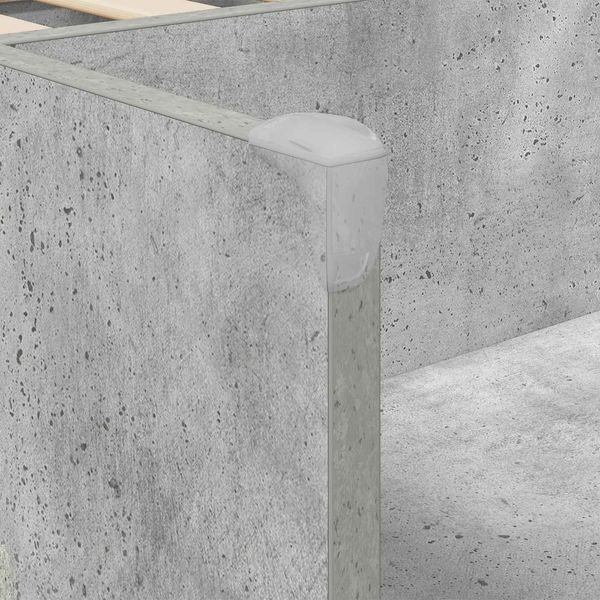 vidaXL Kinderbettgestell mit Stauraum Betongrau 75 x 190 cm 3422638 Bild 7