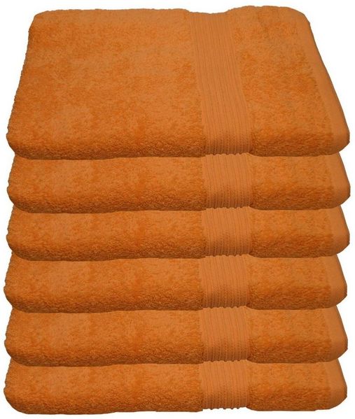 Julie Julsen Handtücher 6-Handtücher-Karotte-Handtuch 50 x 100 cm, Baumwolle (6-St)