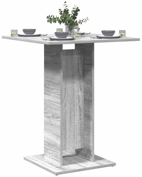 Bistrotisch, Bartisch, Stehtisch Grau Sonoma 60x60x75 cm Holzwerkstoff