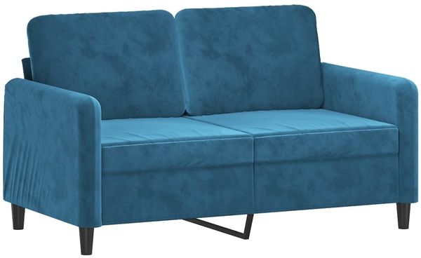 vidaXL 2-tlg. Sofagarnitur mit Kissen Blau Samt 3202003 Bild 3