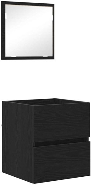 vidaXL Badezimmerschrank Schwarz Eichen-Optik 41 x 38,5 x 45 cm 875702
