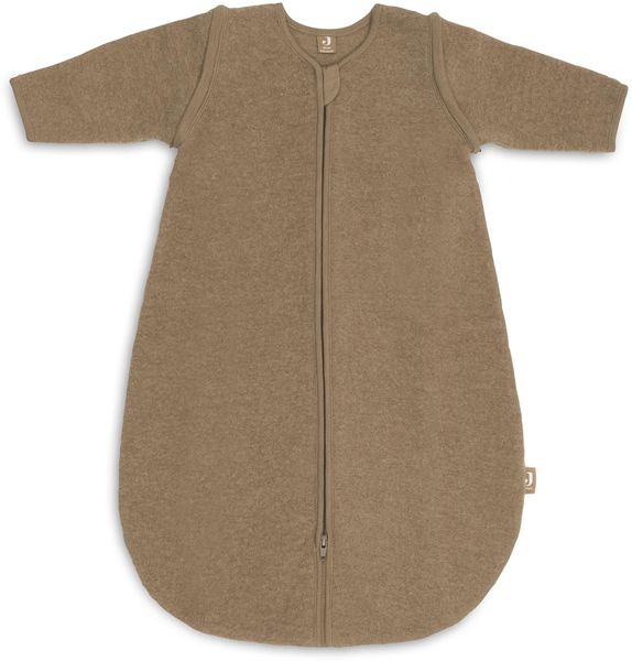 Jollein Schlafsack Baby Wolle - 90 cm - 2.0 bis 2.5 TOG - 100% Merinowolle - Abnehmbare Ärmel - Temperaturregulierend - Oeko-Tex Zertifiziert - Hazel