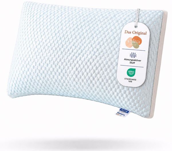 YaLiva_Decor® Kopfkissen Ergonomisch, Atmungsaktiv, kühles Nackenkissen, antiallergen & für alle Schlafpositionen, 75 x 45 x 9 cm