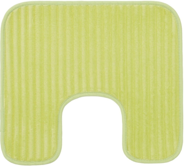 Gözze Badematte Berlin, Höhe 7 mm, rutschhemmend beschichtet, fußbodenheizungsgeeignet, Polyester, rechteckig, Badteppich, Uni Farben, Cord Optik, waschbar