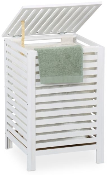 Wäschetruhe Walnuss mit Sack 10050673