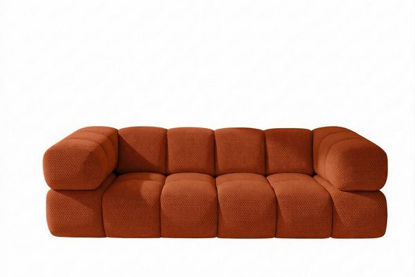 Kaiser Möbel Sofa 3-Sitzer für Wohnzimmer, Stoff Sonic 3D, AVERRO, Bubble-Design, Designer Sofa, Premiumstoff Sonic 3D, Abgerundete Form Bild 2