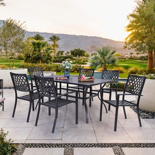 PHI VILLA Gartenmöbel Set 6 Personen Terrasse Essgruppe Bild 6