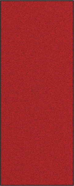 vidaXL Fußmatte Rot und Schwarz 120 x 300 cm Polyamid und PVC 4100726