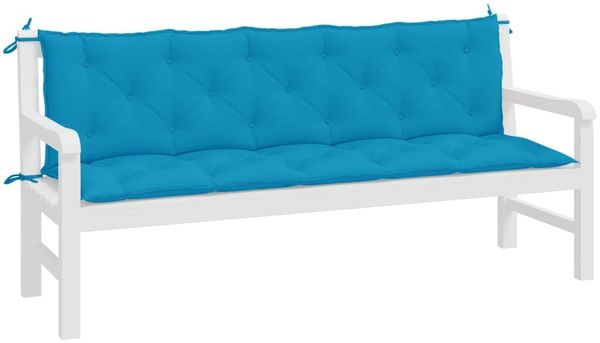 vidaXL Gartenbank-Auflagen 2 Stk. Hellblau 180x50x7 cm Oxford-Gewebe 361720 Bild 4