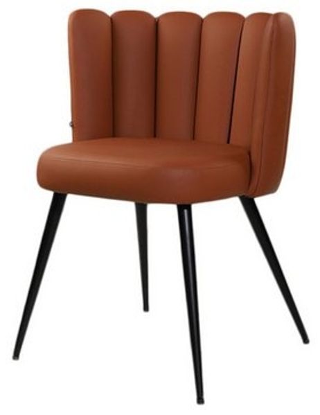 KAWOLA Stuhl JADA Esszimmerstuhl Kunstleder cognac 79 x 55 x 59 cm