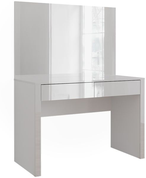 Schminktisch Annabelle Weiß Hochglanz/Weiß 110 cm mit Spiegel Vicco