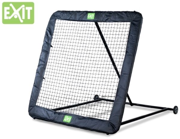 EXIT Kickback Rebounder XL Quadratisch Verstellbarer Winkel Omni-Trainer Schwarz