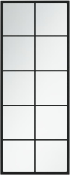 vidaXL Wandspiegel, Metall schwarz, 40x100 cm