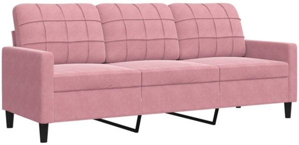 vidaXL 3-Sitzer-Sofa Rosa 180 cm Samt 4007637