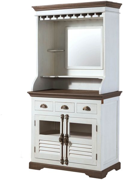 Bar Mango 98x51x190 weiß lackiert TOULOUSE #105