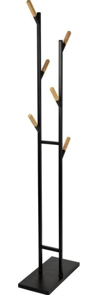 MAUL Stumtjener 9386090 Anzahl Haken: 6 23 x 183 x 48 cm Stahl/Holz schwarz/braun 1 Stk