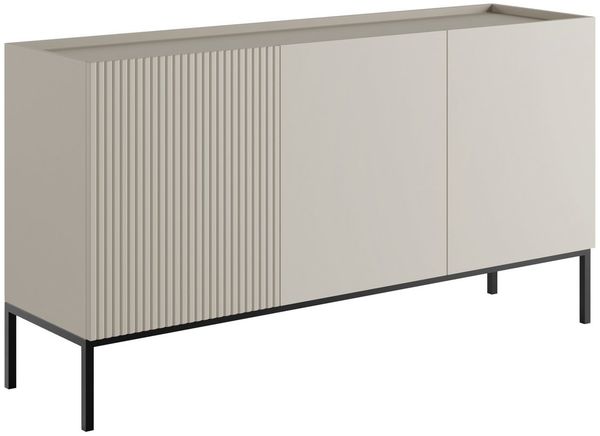 Compleo Kommode elegante dreitürig KELLY, Luxus Möbel Caschmir oder Eiche artisan