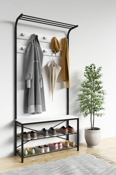 VCM Schuhregal Taliro 920018 Weiß H. 190 x B. 90 x T. 30 cm Bild 1