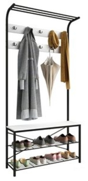 VCM Schuhregal Taliro 920018 Weiß H. 190 x B. 90 x T. 30 cm Bild 6