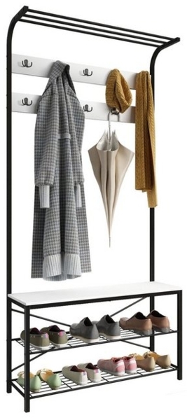 VCM Schuhregal Taliro 920018 Weiß H. 190 x B. 90 x T. 30 cm Bild 4