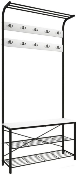 VCM Schuhregal Taliro 920018 Weiß H. 190 x B. 90 x T. 30 cm Bild 2