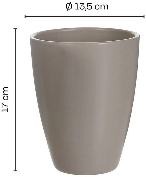Annastore Übertopf 3 x Orchideentopf aus Keramik - Orchideenübertopf - Blumenübertopf, H 17 cm - Ø 13,5 cm
