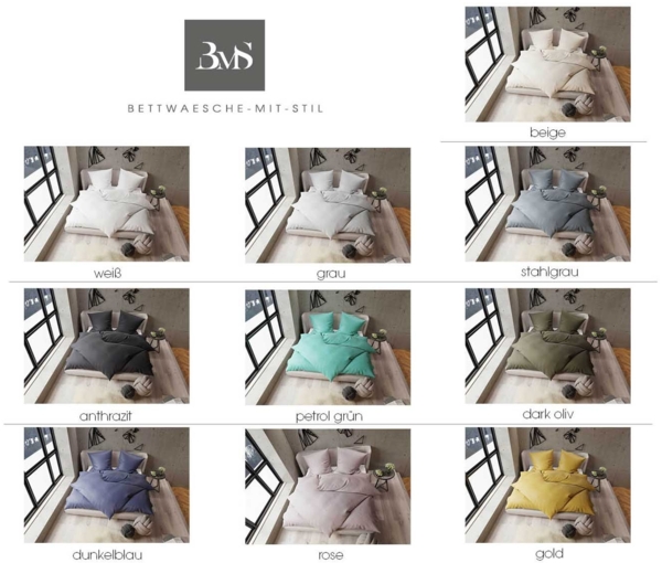 TENCEL™ Lyocell Bettwäsche anthrazit Garnitur 200x220 + 2x 80x80 Bild 3