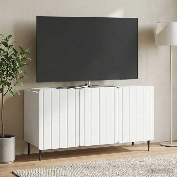 vidaXL TV-Schränk Weiß 99 x 34,5 x 52 cm Holzwerkstoff 894485