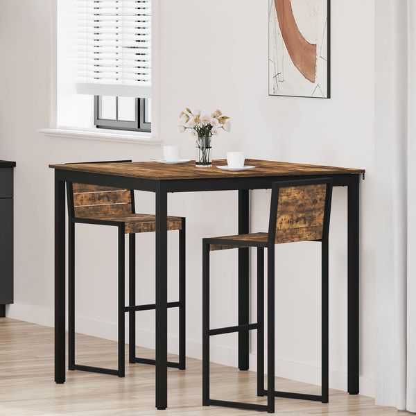 Stehtisch, Bartisch, Bistrotisch Holzwerkstoff 110 x 110 x 105 cm