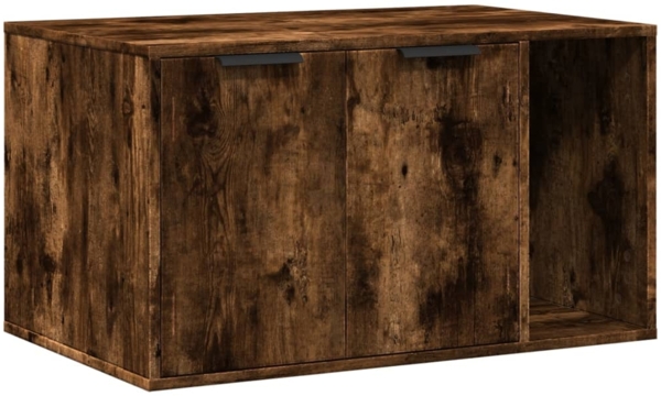 vidaXL Katzenklo Räuchereiche 80x50x45 cm Holzwerkstoff 857737